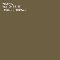 #6D5F42 - Tobacco Brown Color Image